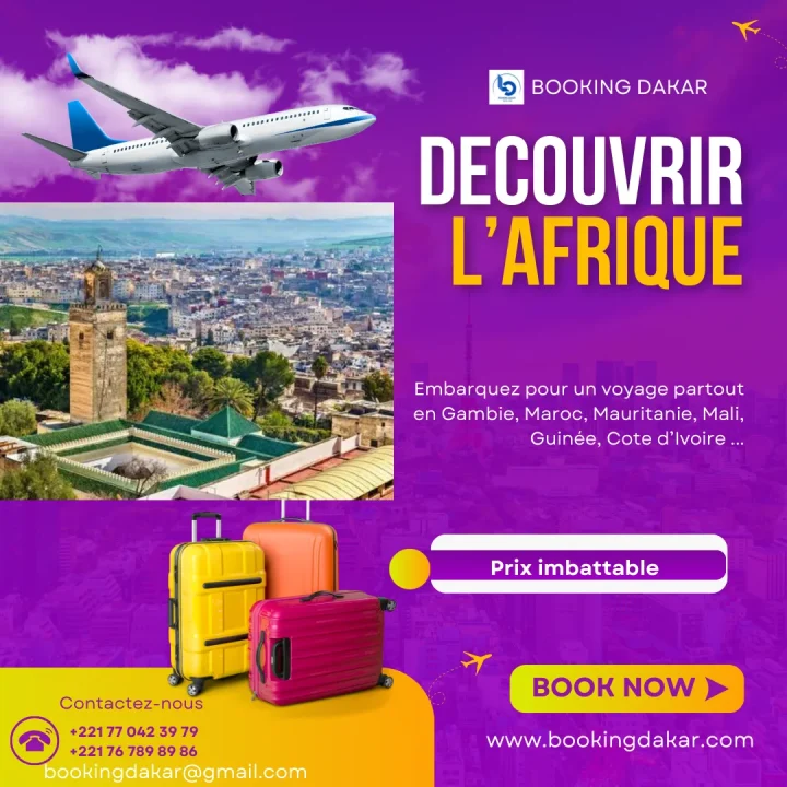 Réservation de billet d'avion partout en Afrique