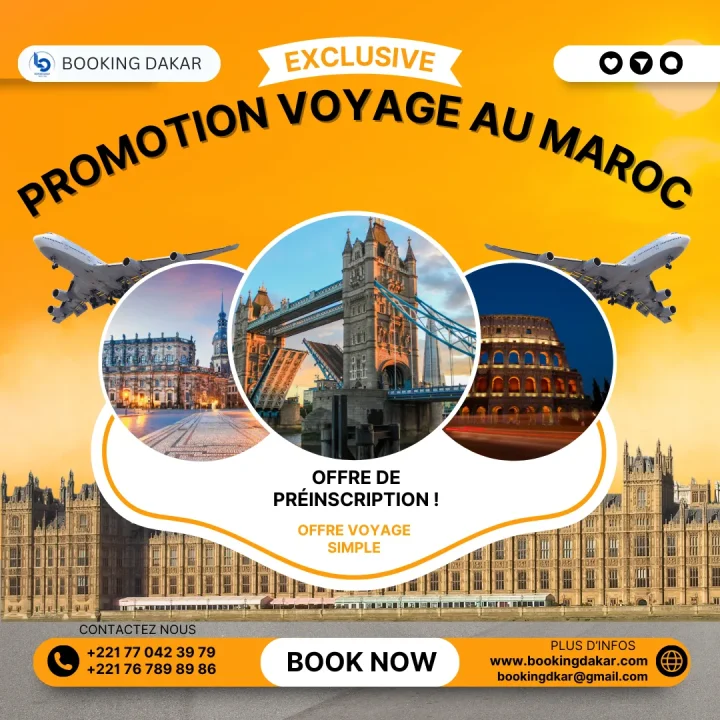Réservation de billet d'avion au Maroc